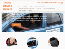 Tablet Screenshot of kensdriving.com